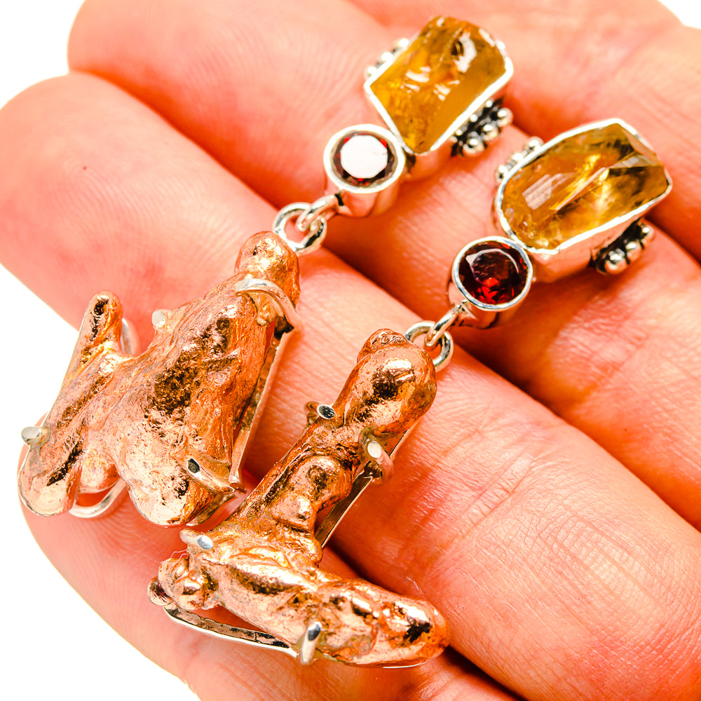 Splash Copper Earrings handcrafted by Anasilvercos - EARR414301