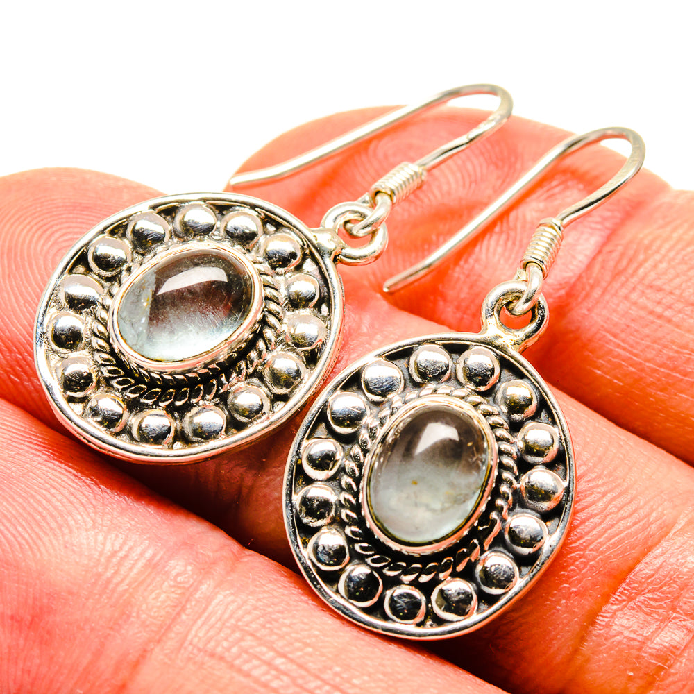 Aquamarine Earrings handcrafted by Anasilvercos - EARR414303