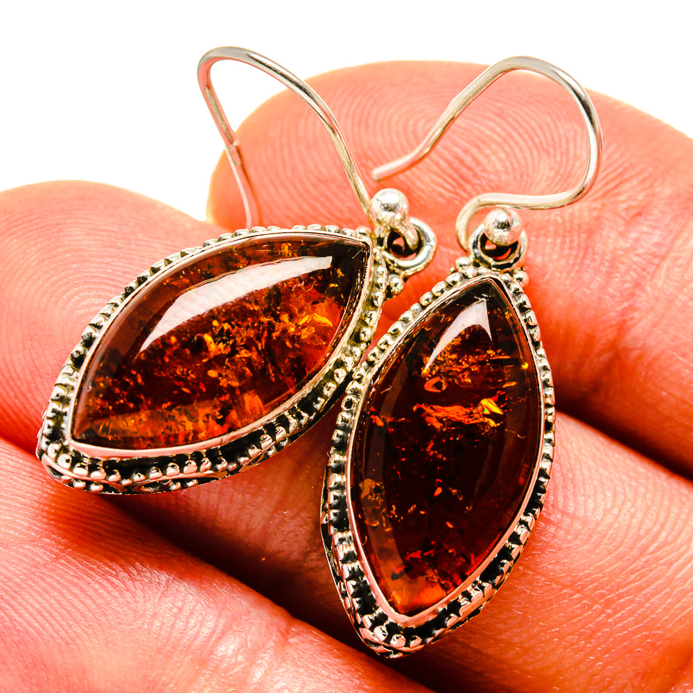 Baltic Amber Earrings handcrafted by Anasilvercos - EARR414306