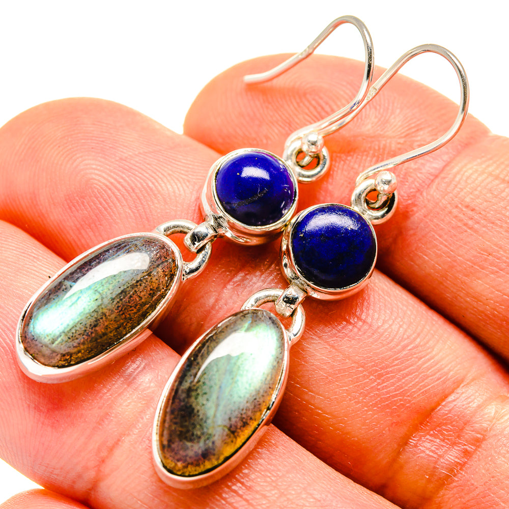 Labradorite Earrings handcrafted by Anasilvercos - EARR414321