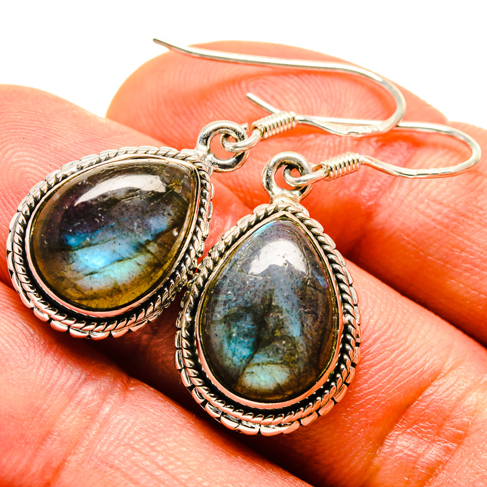 Labradorite Earrings handcrafted by Anasilvercos - EARR414323