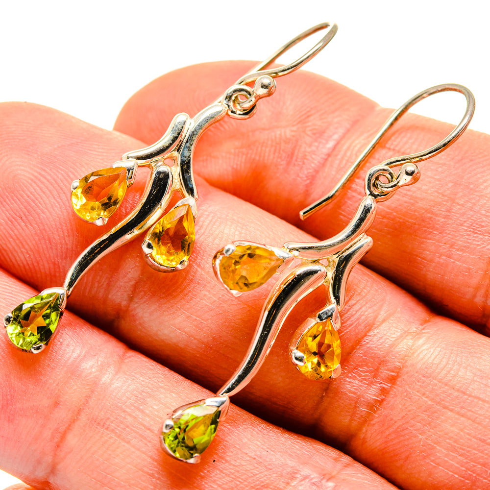Citrine Earrings handcrafted by Anasilvercos - EARR414344