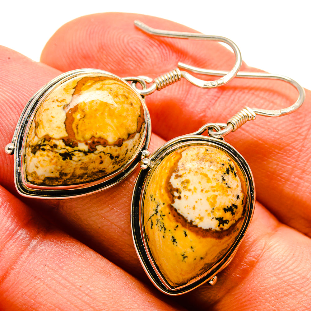 Picture Jasper Earrings handcrafted by Anasilvercos - EARR414387