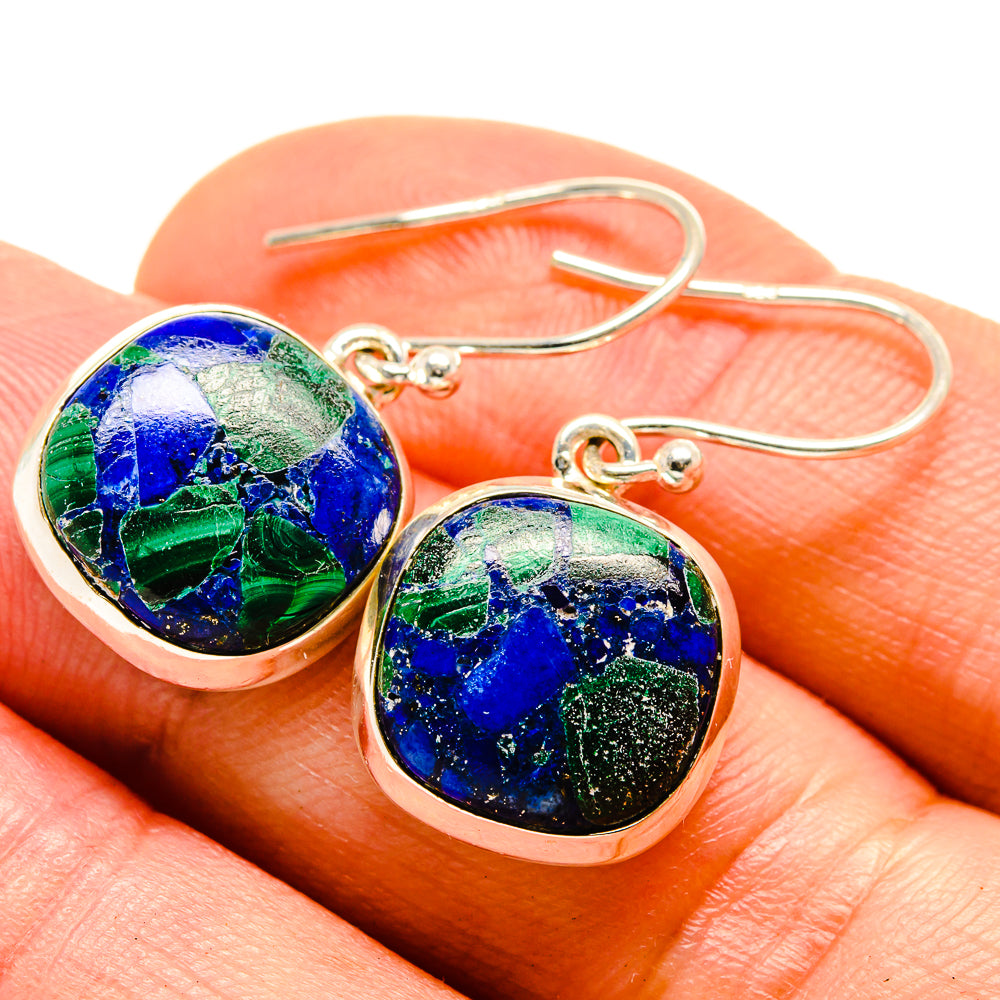 Azurite Earrings handcrafted by Anasilvercos - EARR414393