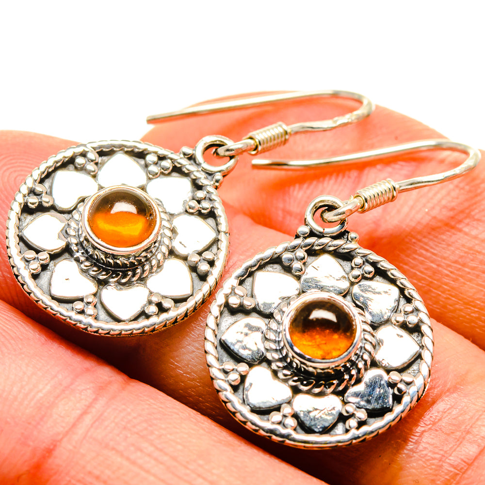 Citrine Earrings handcrafted by Anasilvercos - EARR414394