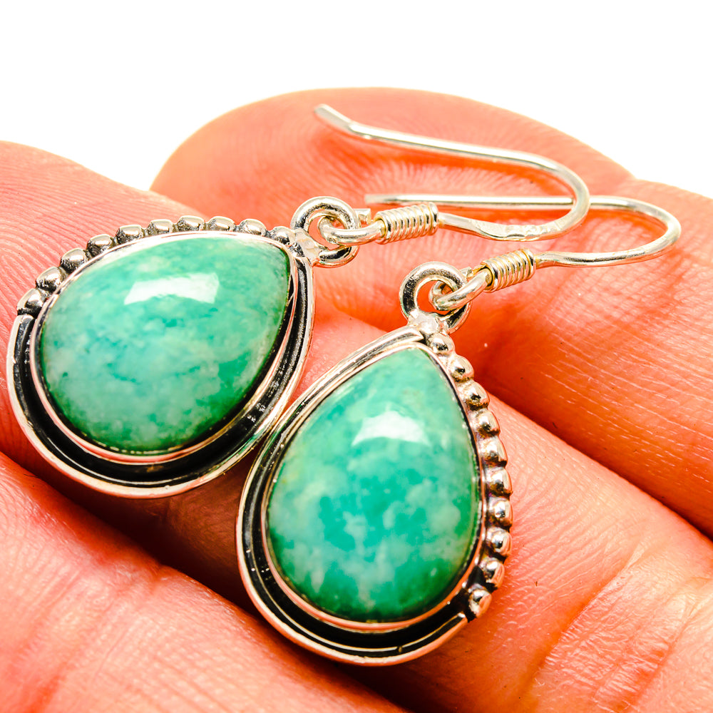 Amazonite Earrings handcrafted by Anasilvercos - EARR414395