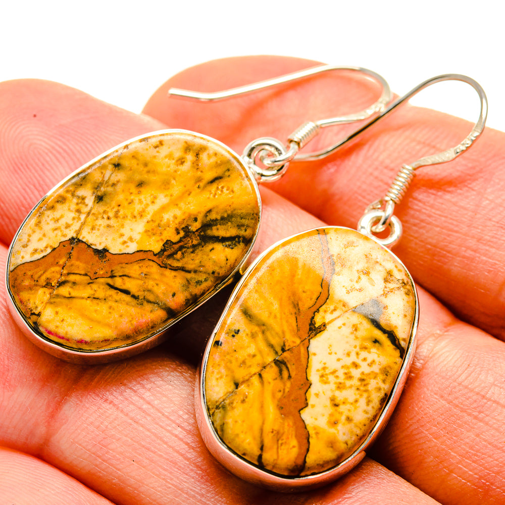 Picture Jasper Earrings handcrafted by Anasilvercos - EARR414412