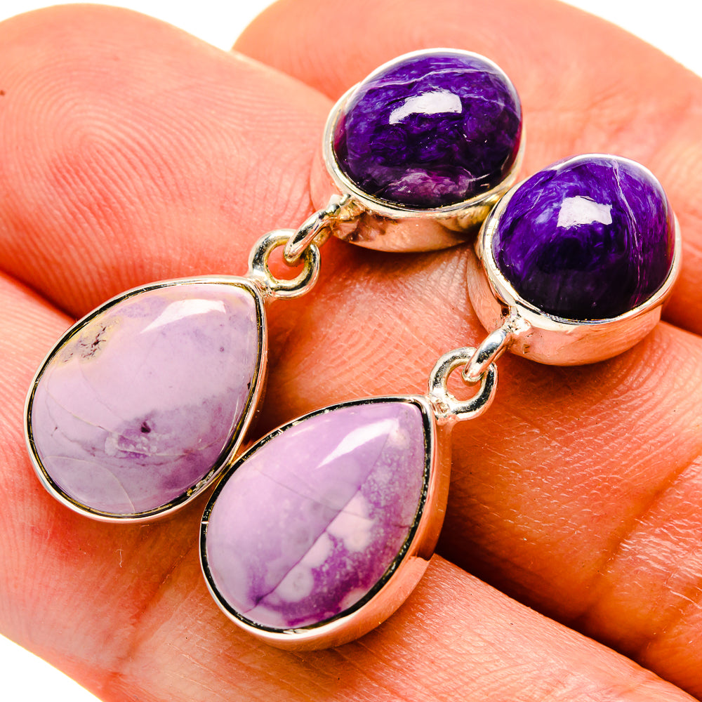 Phosphosiderite Earrings handcrafted by Anasilvercos - EARR414436