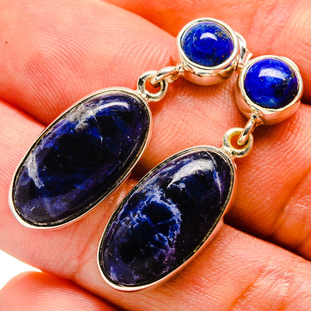 Sodalite Earrings handcrafted by Anasilvercos - EARR414439