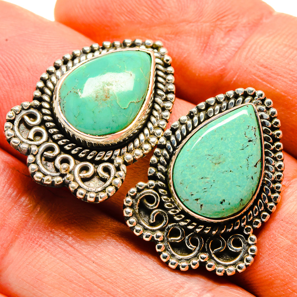 Arizona Turquoise Earrings handcrafted by Anasilvercos - EARR414440