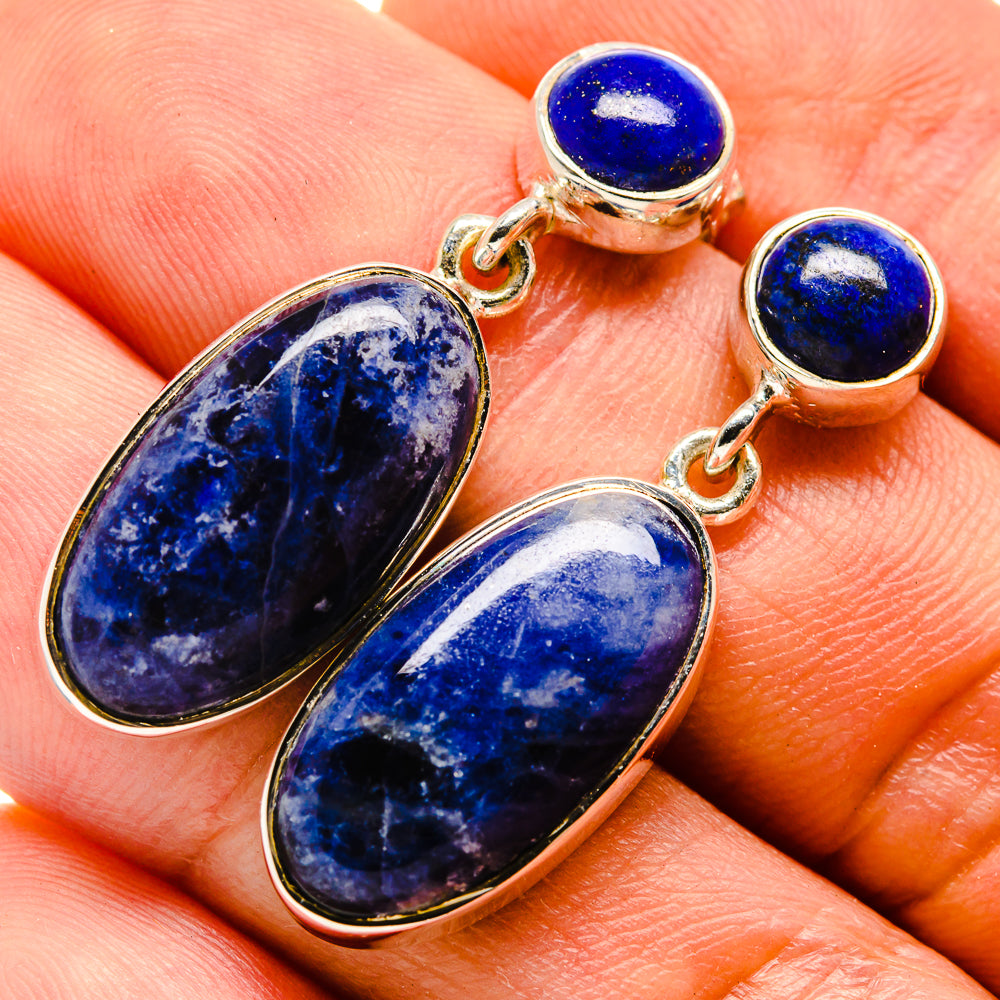 Sodalite Earrings handcrafted by Anasilvercos - EARR414452