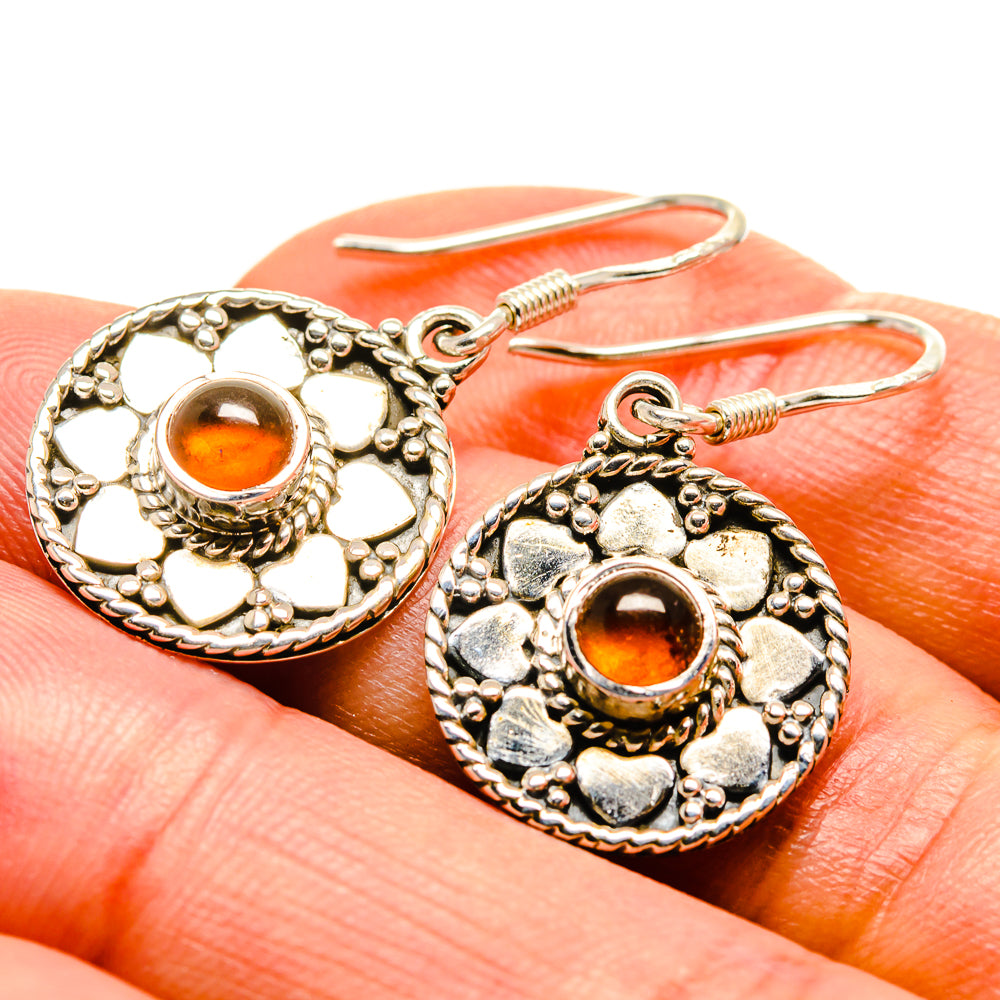 Carnelian Earrings handcrafted by Anasilvercos - EARR414467