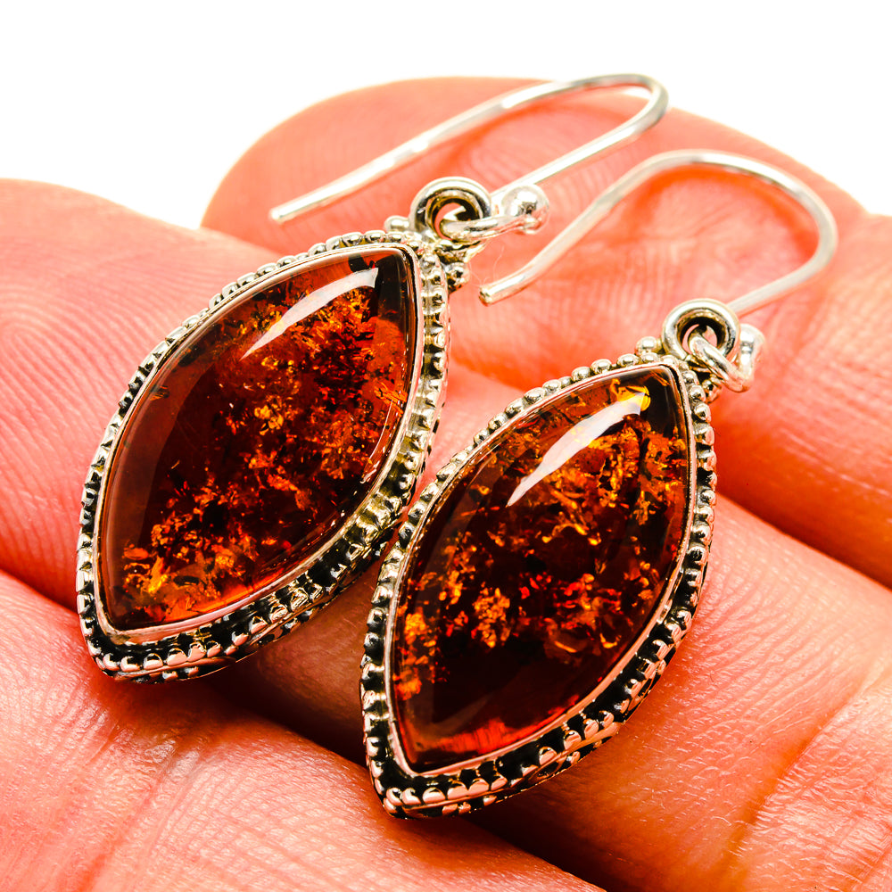 Baltic Amber Earrings handcrafted by Anasilvercos - EARR414468