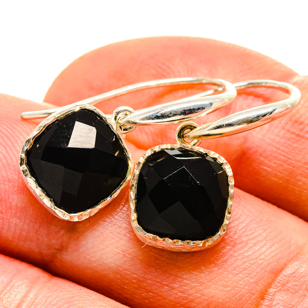 Black Onyx Earrings handcrafted by Anasilvercos - EARR414470