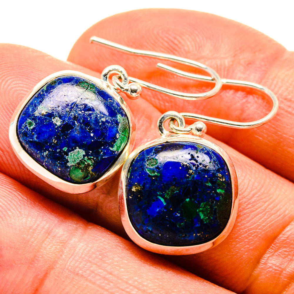 Azurite Earrings handcrafted by Anasilvercos - EARR414476