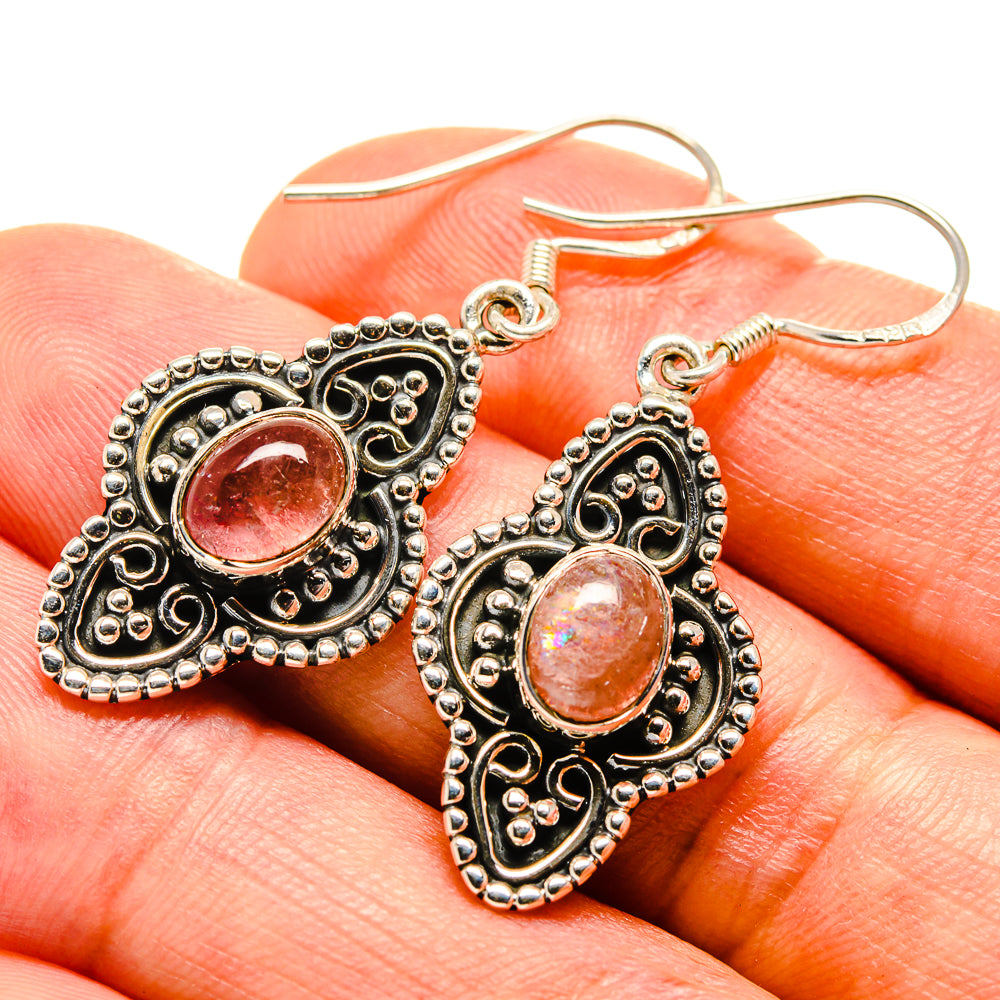 Pink Tourmaline Earrings handcrafted by Anasilvercos - EARR414484