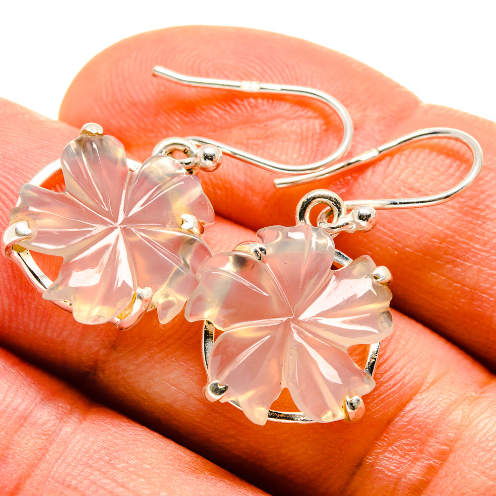 Rainbow Moonstone Earrings handcrafted by Anasilvercos - EARR414487