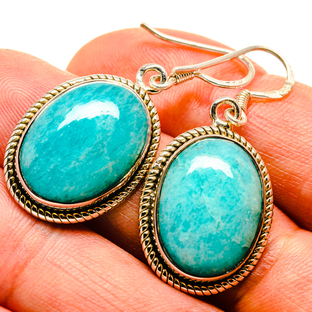 Amazonite Earrings handcrafted by Anasilvercos - EARR414498
