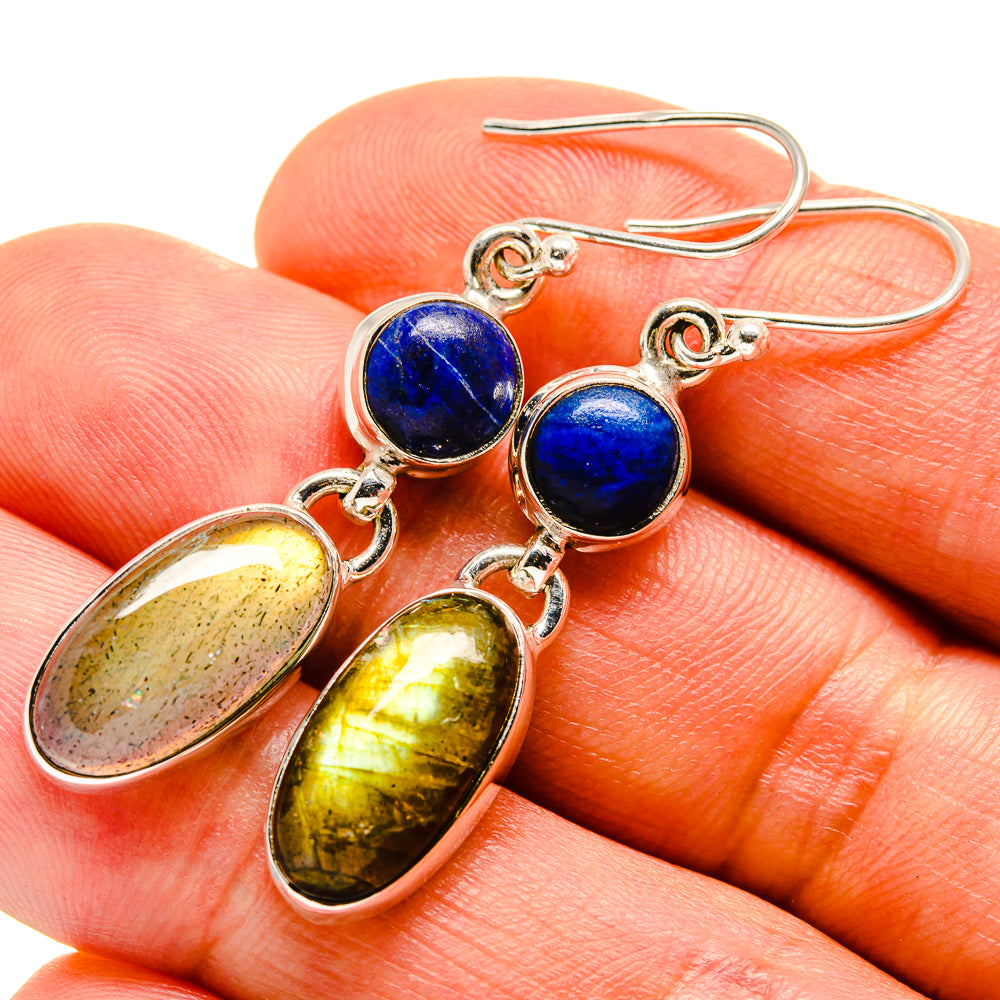 Labradorite Earrings handcrafted by Anasilvercos - EARR414505