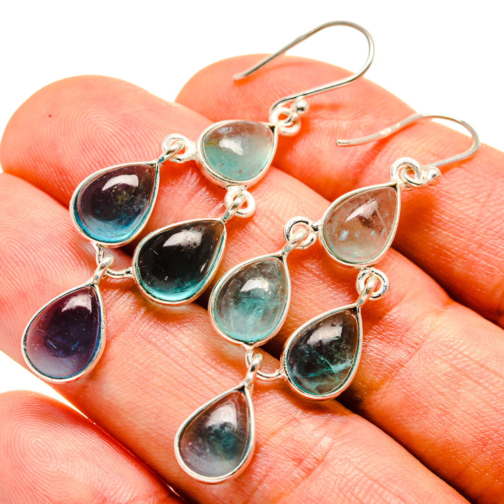 Aqua Chalcedony Earrings handcrafted by Anasilvercos - EARR414513
