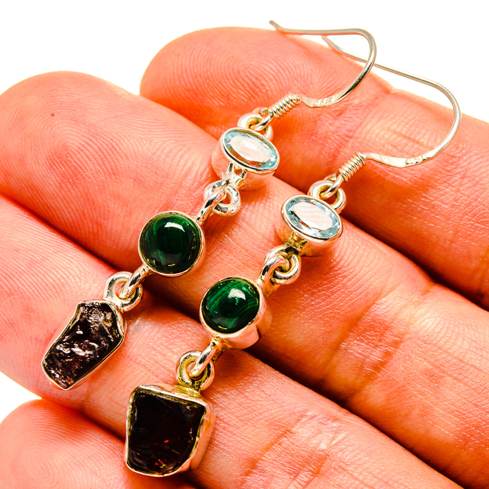 Garnet Earrings handcrafted by Anasilvercos - EARR414516