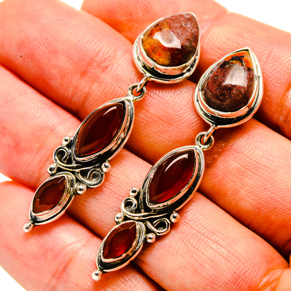 Butterfly Jasper Earrings handcrafted by Anasilvercos - EARR414518