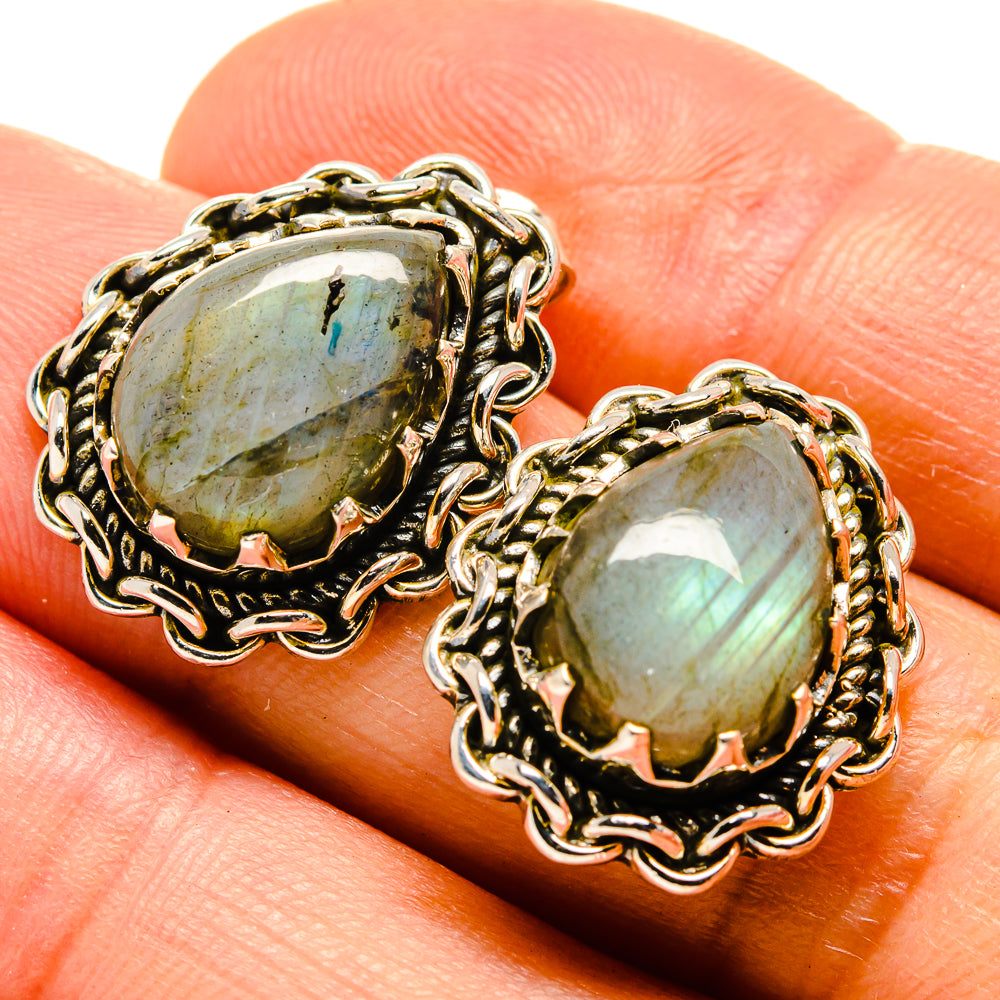 Labradorite Earrings handcrafted by Anasilvercos - EARR414540