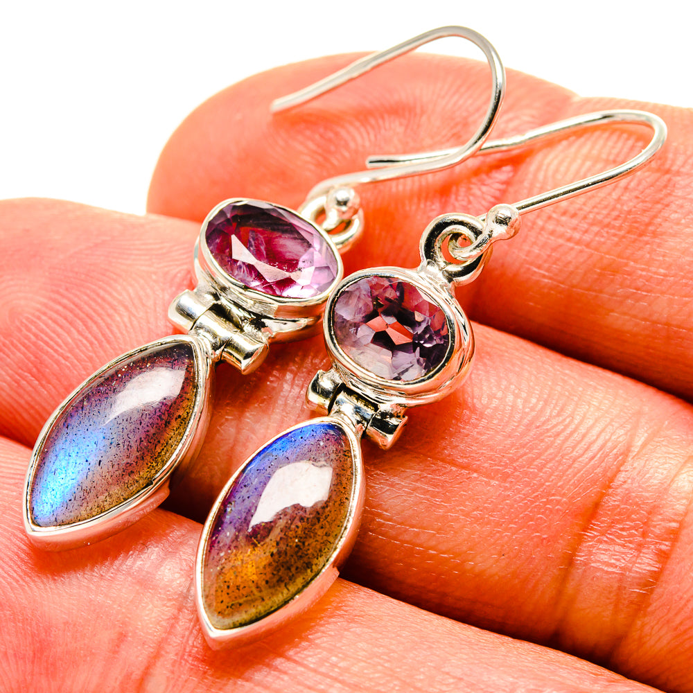 Labradorite Earrings handcrafted by Anasilvercos - EARR414551