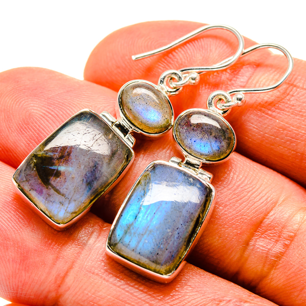 Labradorite Earrings handcrafted by Anasilvercos - EARR414560