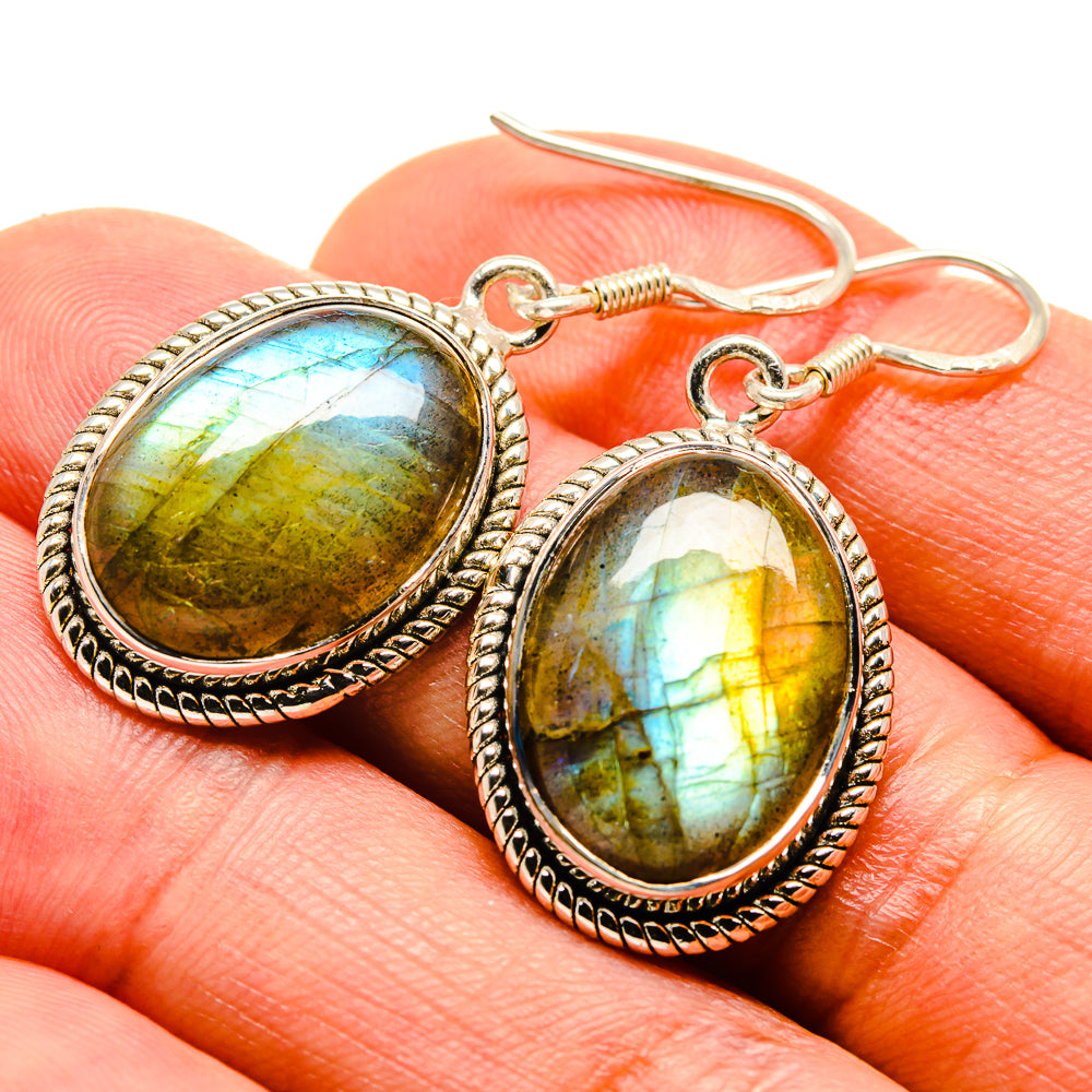 Labradorite Earrings handcrafted by Anasilvercos - EARR414569