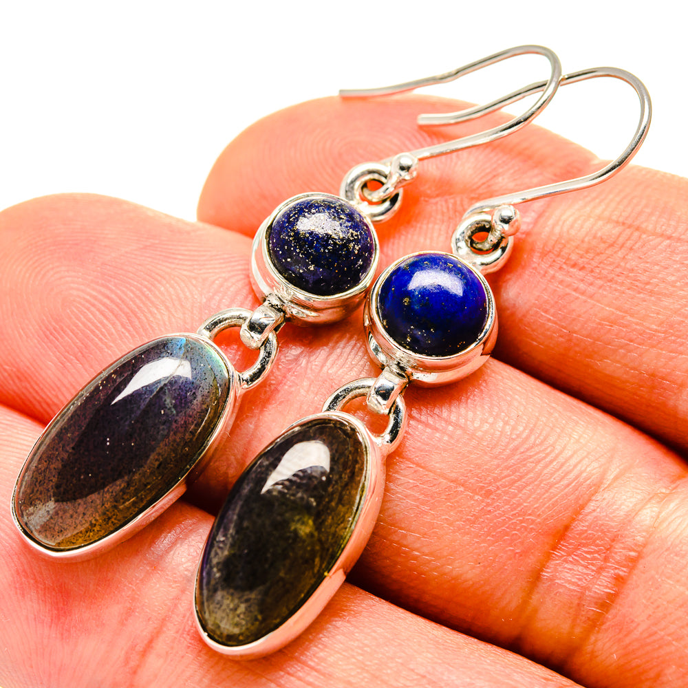 Labradorite Earrings handcrafted by Anasilvercos - EARR414574