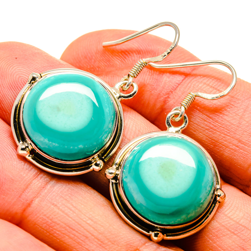 Arizona Turquoise Earrings handcrafted by Anasilvercos - EARR414625