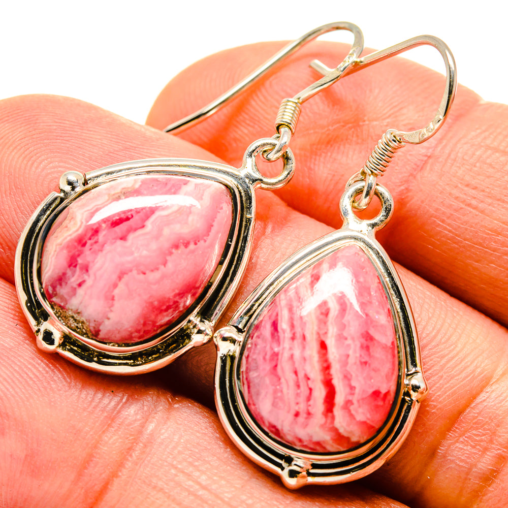 Rhodochrosite Earrings handcrafted by Anasilvercos - EARR414642