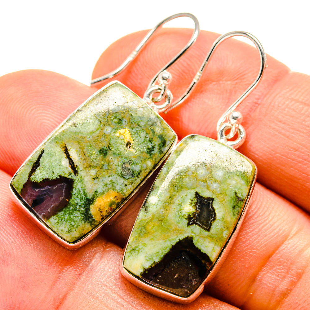 Rainforest Opal Earrings handcrafted by Anasilvercos - EARR414645