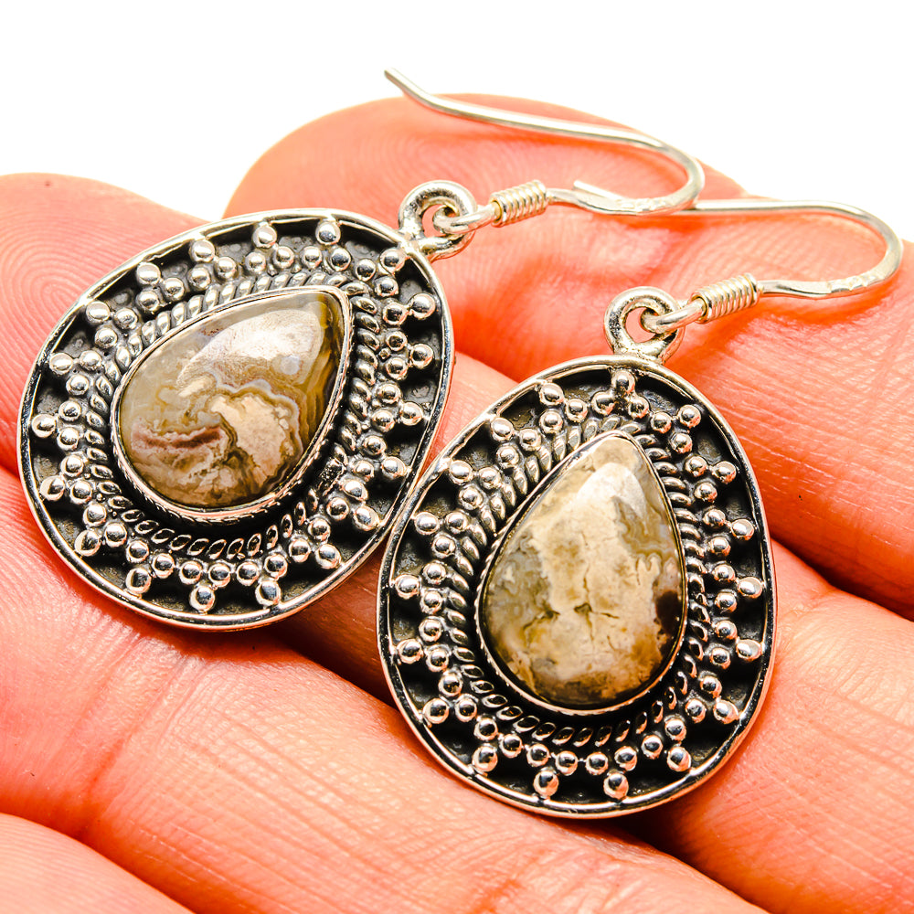 Ocean Jasper Earrings handcrafted by Anasilvercos - EARR414650