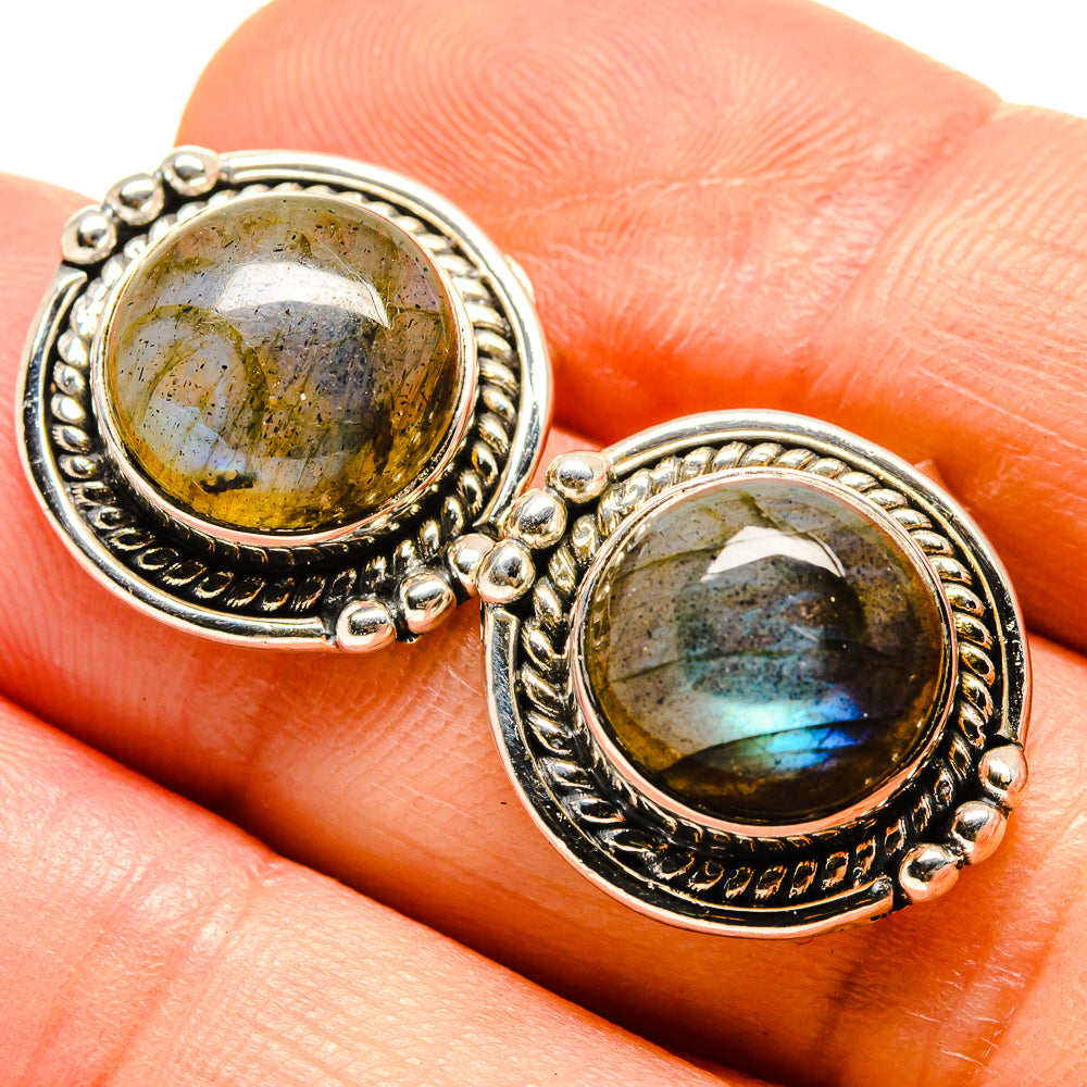 Labradorite Earrings handcrafted by Anasilvercos - EARR414680
