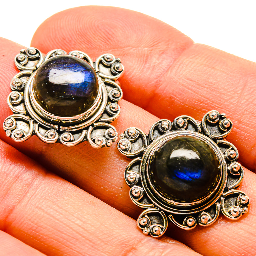 Labradorite Earrings handcrafted by Anasilvercos - EARR414684