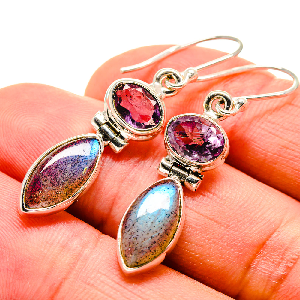 Labradorite Earrings handcrafted by Anasilvercos - EARR414705