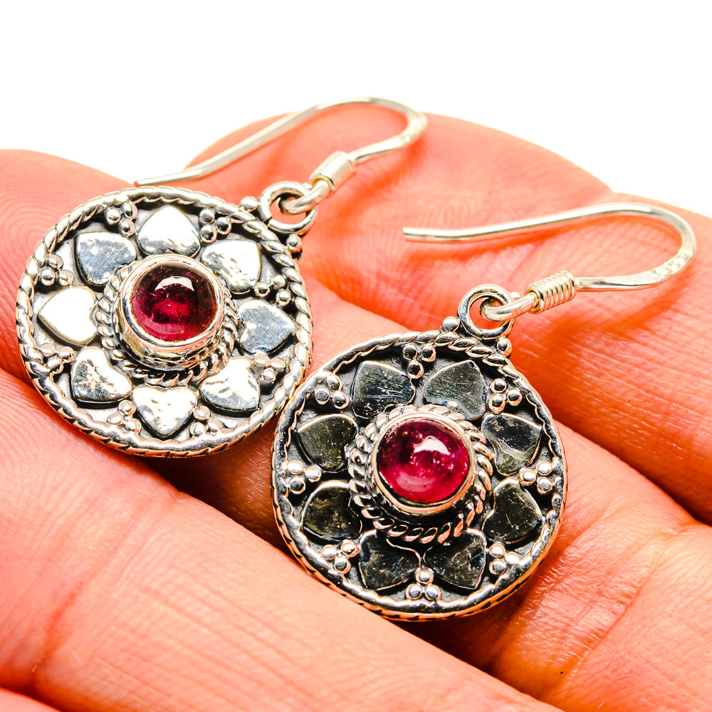Pink Tourmaline Earrings handcrafted by Anasilvercos - EARR414709