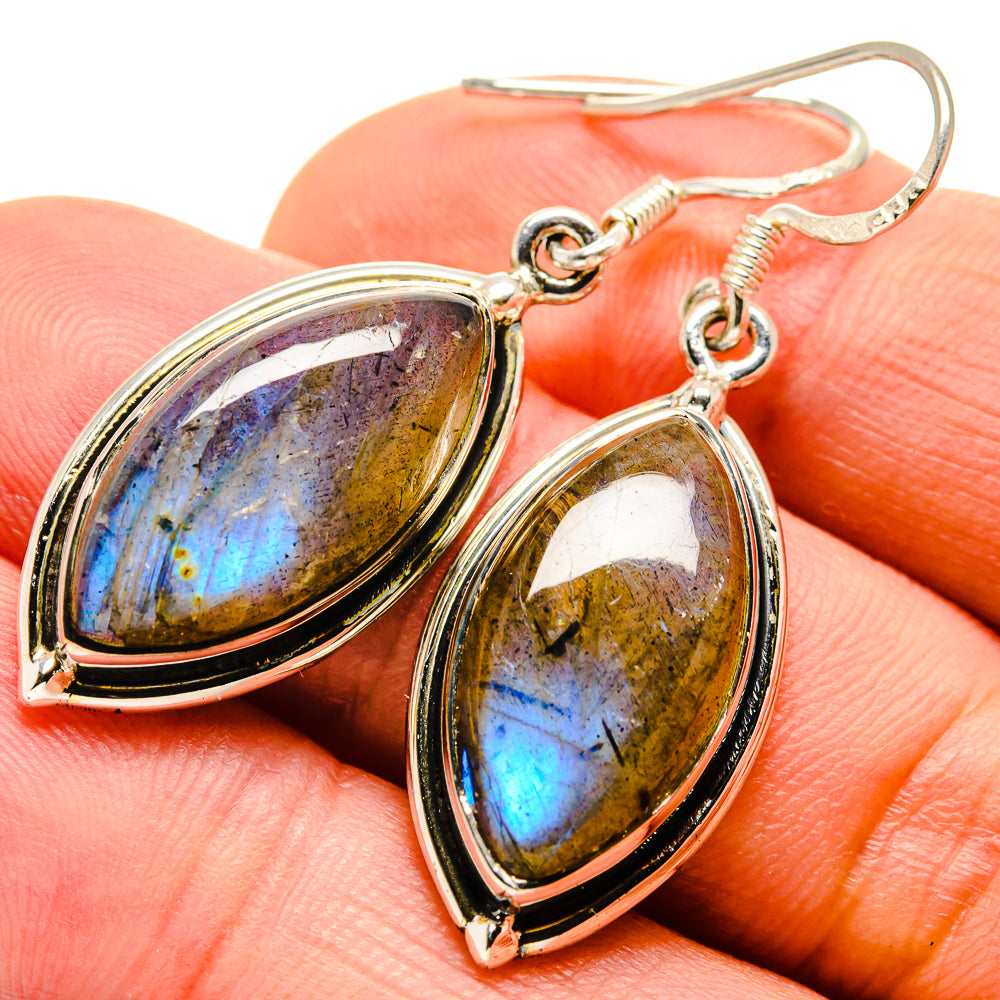 Labradorite Earrings handcrafted by Anasilvercos - EARR414724
