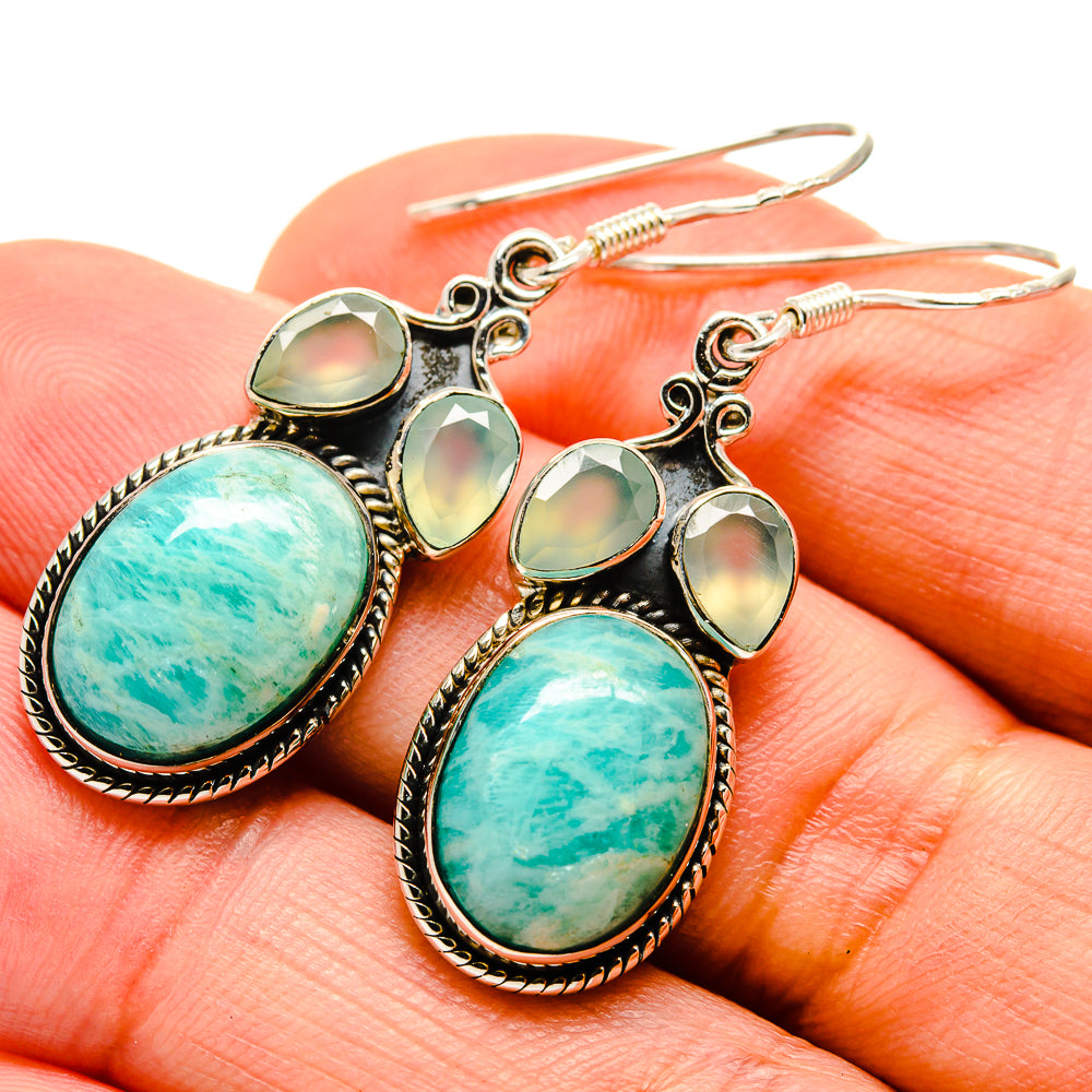 Amazonite Earrings handcrafted by Anasilvercos - EARR414725