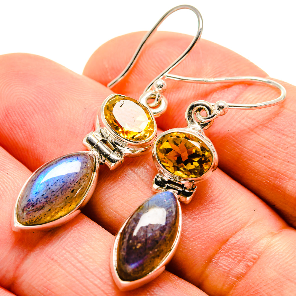 Labradorite Earrings handcrafted by Anasilvercos - EARR414739