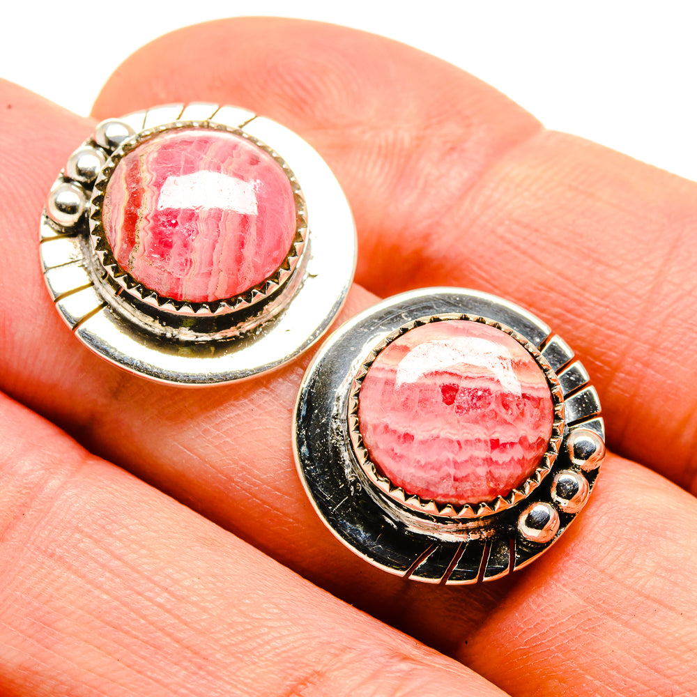 Rhodochrosite Earrings handcrafted by Anasilvercos - EARR414750