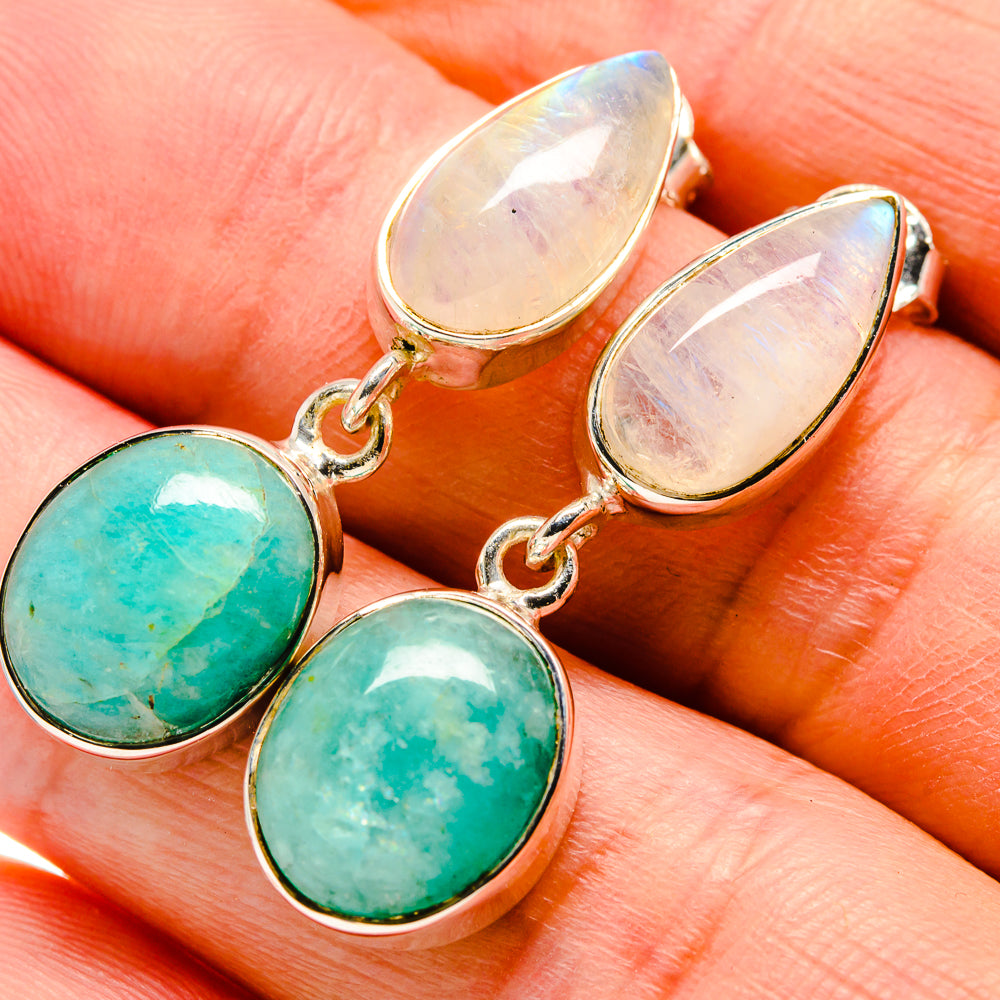 Amazonite Earrings handcrafted by Anasilvercos - EARR414753