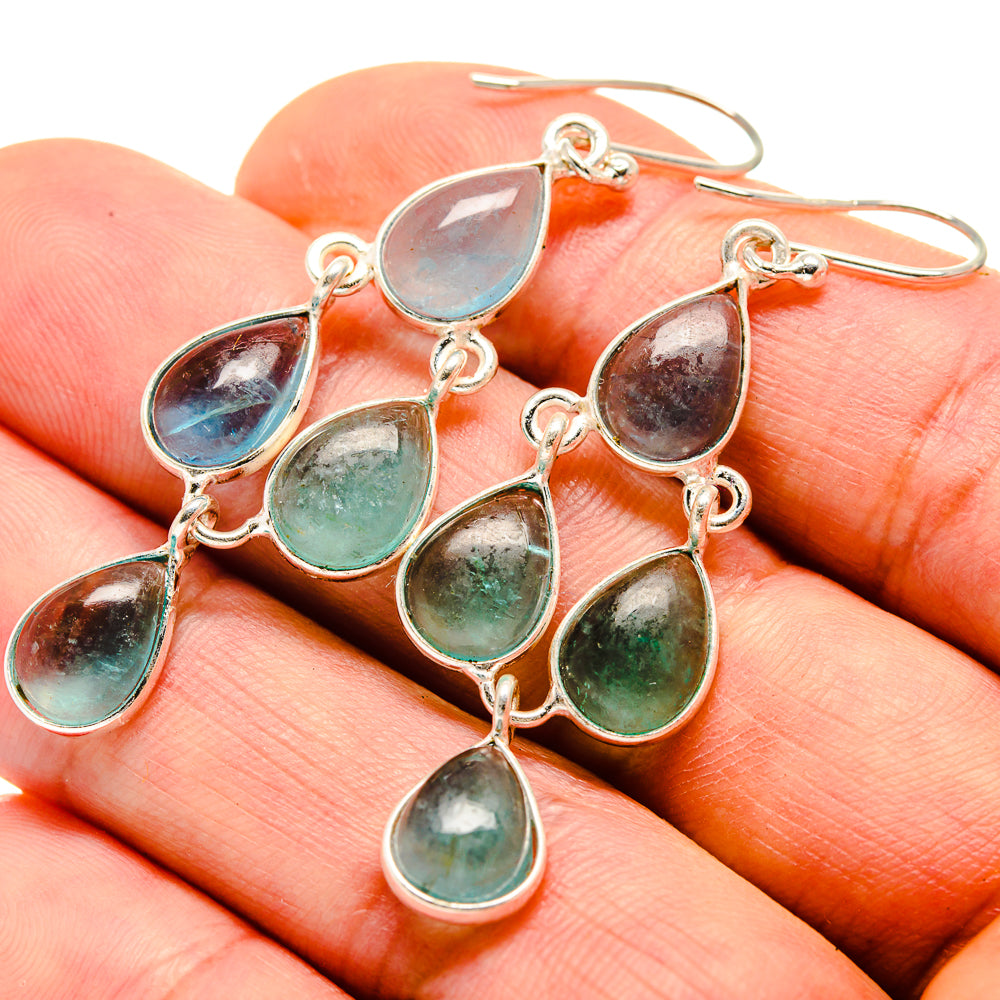 Aqua Chalcedony Earrings handcrafted by Anasilvercos - EARR414770