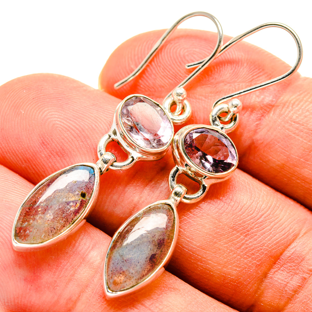 Labradorite Earrings handcrafted by Anasilvercos - EARR414784