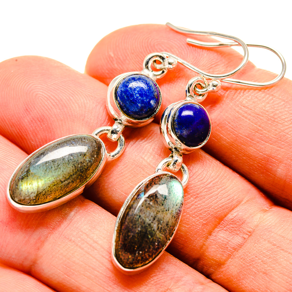 Labradorite Earrings handcrafted by Anasilvercos - EARR414788