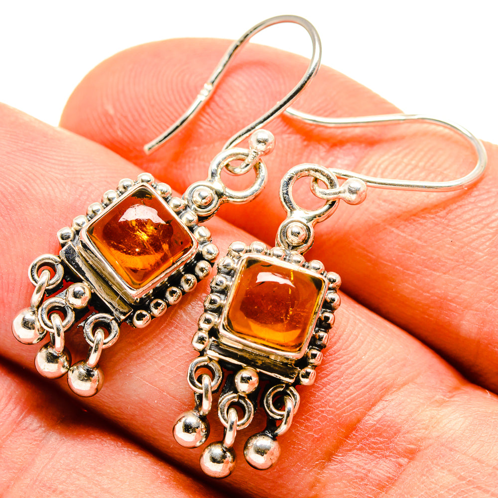 Citrine Earrings handcrafted by Anasilvercos - EARR414794