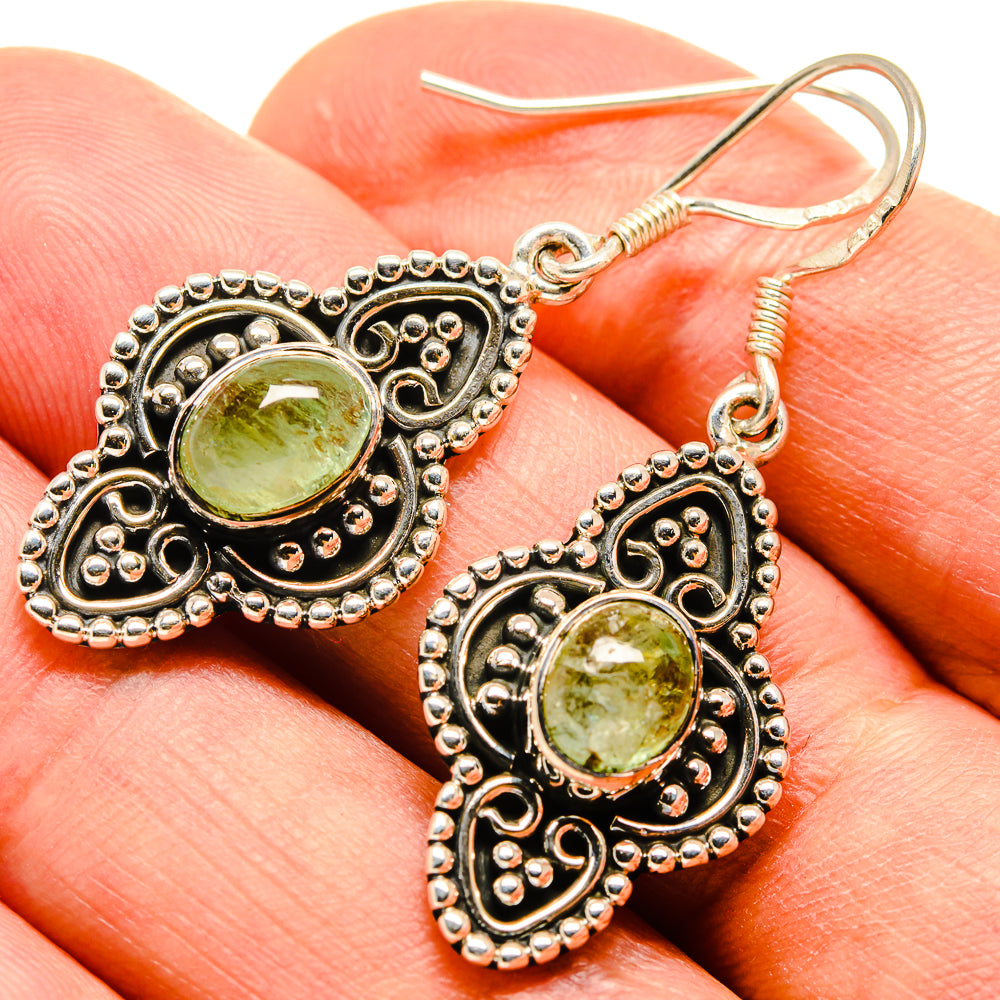 Prehnite Earrings handcrafted by Anasilvercos - EARR414804