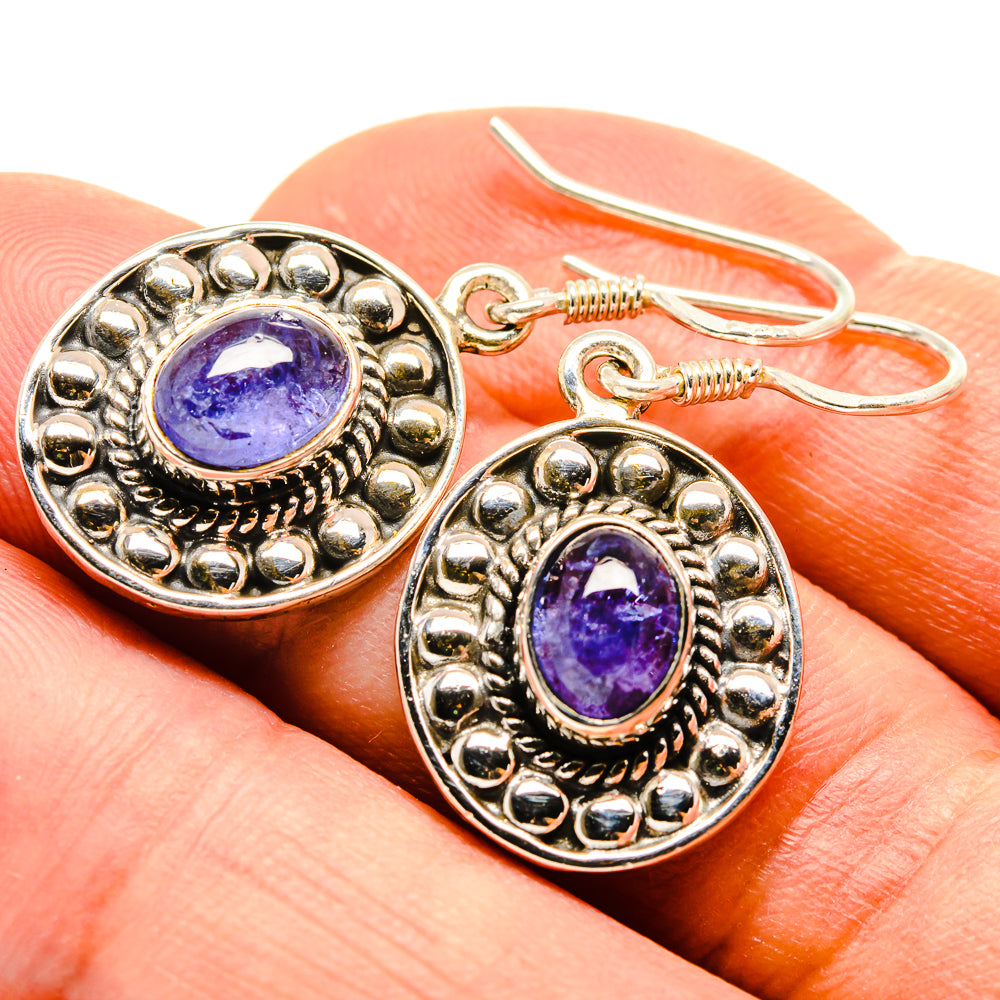 Tanzanite Earrings handcrafted by Anasilvercos - EARR414814